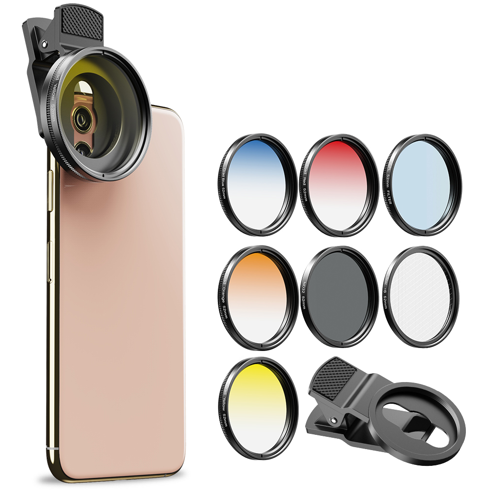 APEXEL 52mm 7in1 Gradual Filte - Photography Yellow Filter review and price
